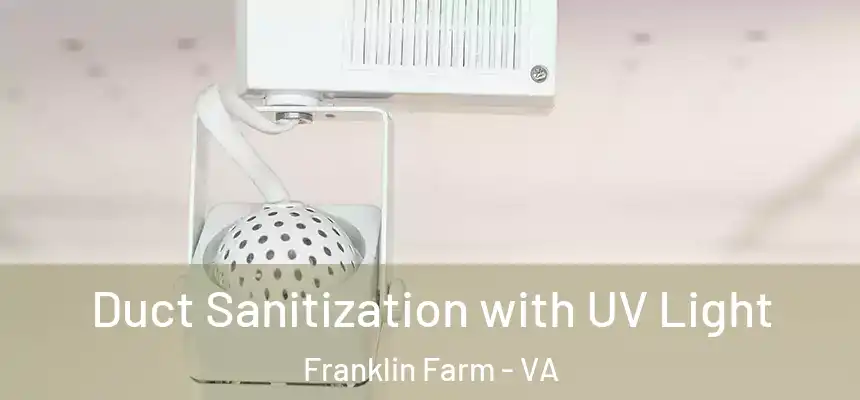  Duct Sanitization with UV Light Franklin Farm - VA
